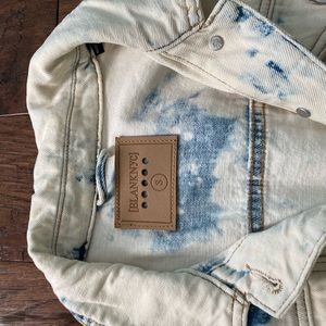 Blank NYC white and Blue Denim Jacket, Size S